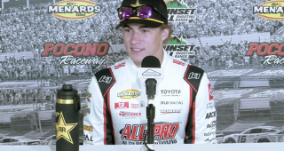 Promo image for Gavan Boschele’s pre-race media conference at Pocono